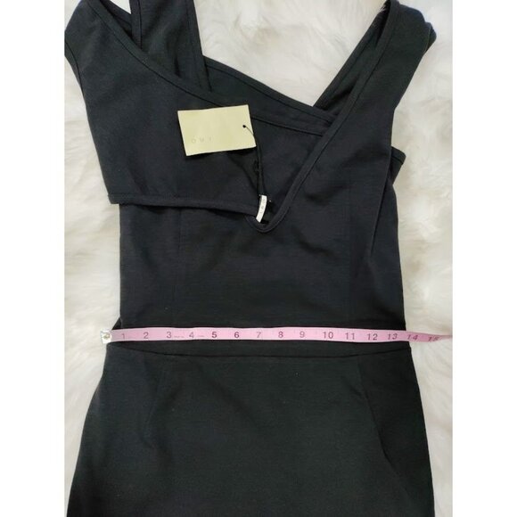 NWT IRO Womens Asymmetrical Strappy Bodycon Jersey Dress Black Size 0/XS - Picture 9 of 12